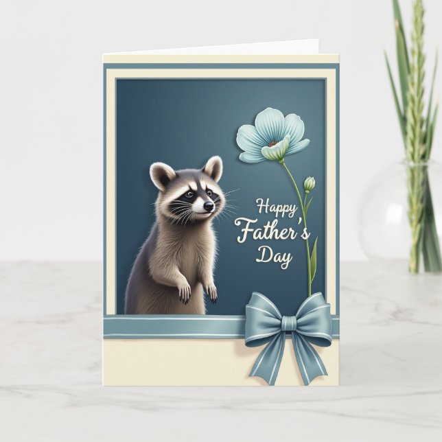 Teal Framed Fathers Day Card (Front)