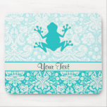 Teal Frog Mouse Pad at Zazzle
