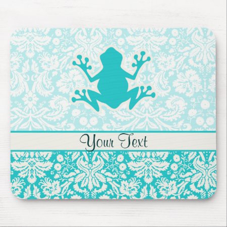 Teal Frog Mouse Pad