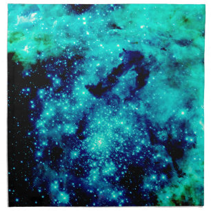 Teal Galaxy Napkin