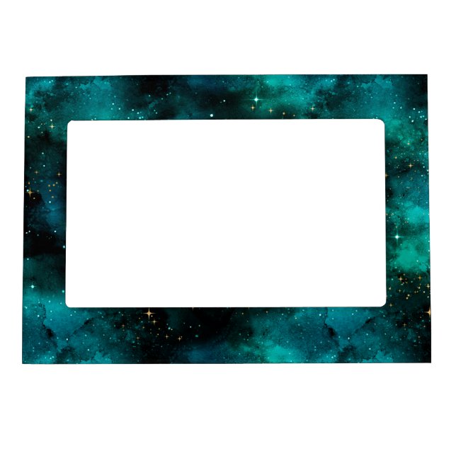 Teal Galaxy Series Design 1 Magnetic Frame (Front)