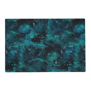 Teal Galaxy Series Design 4  Placemat