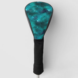 Teal Galaxy Series Design 8  Golf Head Cover