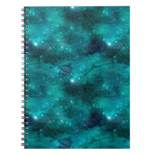 Teal Galaxy Series Design 8 Notebook