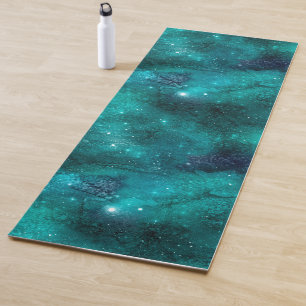 Teal Galaxy Series Design 8 Yoga Mat
