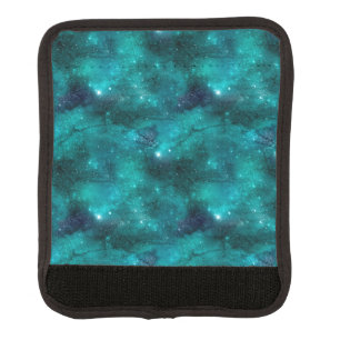 Teal Galaxy Series Design Luggage Handle Wrap