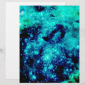 Teal Galaxy Stationary (Front/Back)