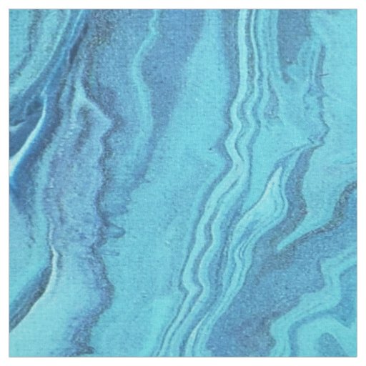 Teal Geode Fabric