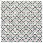 Teal Geometric Pattern Fabric
