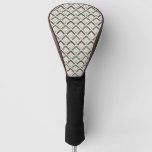 Teal Geometric Pattern Golf Head Cover