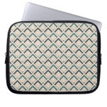 Teal Geometric Pattern Laptop Sleeve