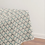 Teal Geometric Pattern Tablecloth