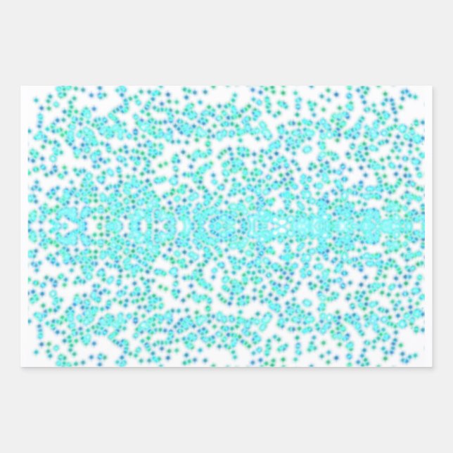 Teal Gift Wrap Sheets (Front)