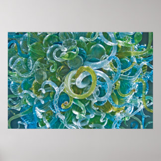 Teal Glass Poster