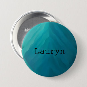 Teal glass texture button