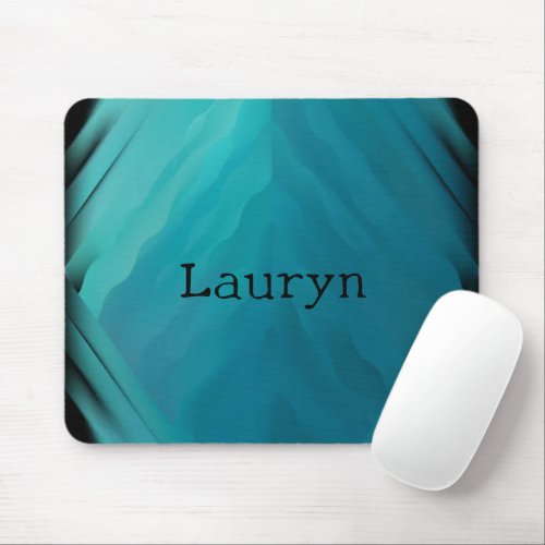 Teal glass texture mouse pad