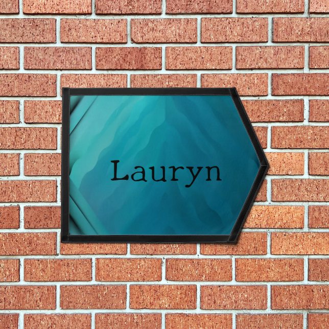 Teal glass texture pennant (Insitu 1)