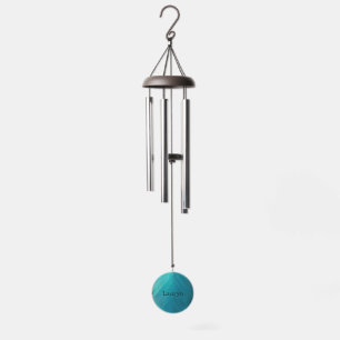 Teal glass texture PopSocket Wind Chime