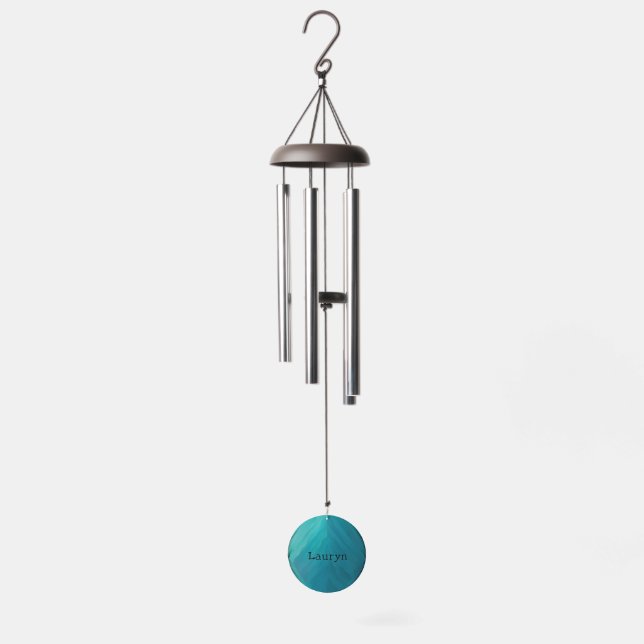 Teal glass texture PopSocket Wind Chime (Full)