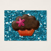 Teal Glitter and Cupcake (Back)