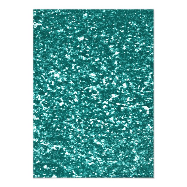 Teal Glitter Cross Holy Communion Or Confirmation Invitation