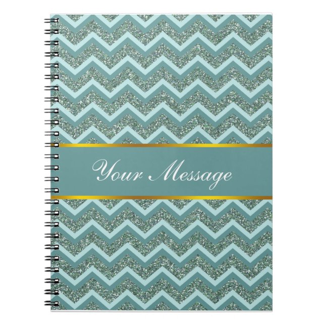 Teal Glitter Notebook (Front)