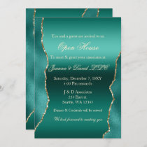 Teal Gold Business Corporate Party   Invitation
