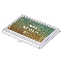 Teal gold neon glitter