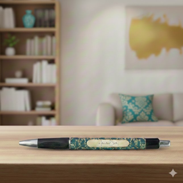 Teal Gold Prayer Journal Accessory with Name Pen (Creator Uploaded)