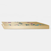 Teal, Gold, Purple Floral, Butterflies Guestbook 2 (Spine)
