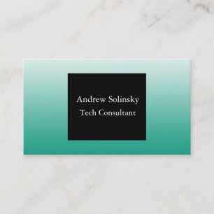 Teal Gradient Business Cards