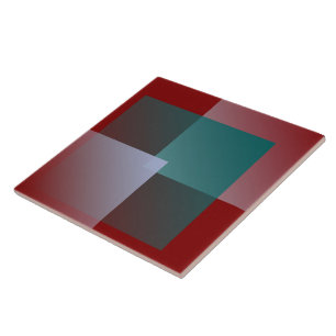 teal gray burgundy squares ceramic tile