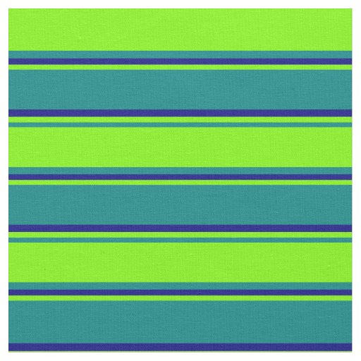 Teal, Green, and Blue Pattern Fabric