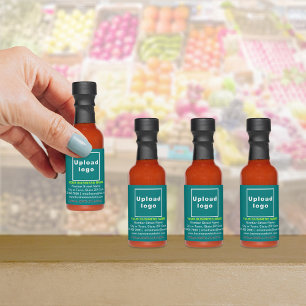 Teal Green Business Brand on Hot Sauce