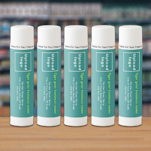 Teal Green Business Brand on Lip Balm