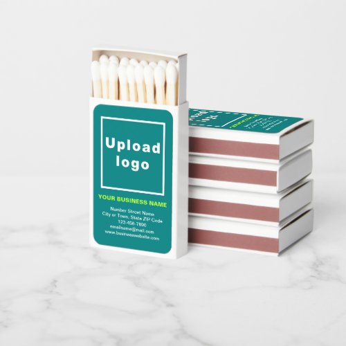 Teal Green Business Brand on Matchboxes