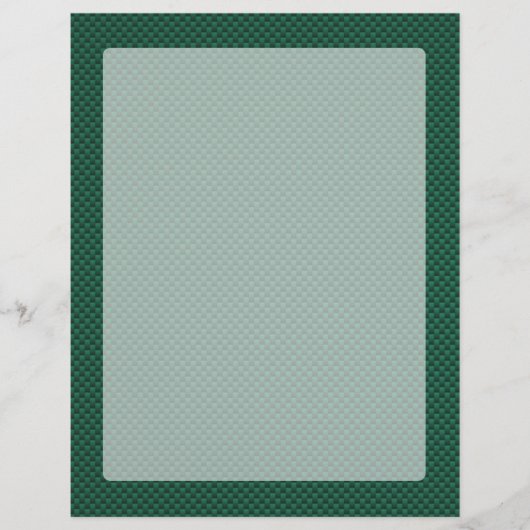Teal Green Carbon Fiber Print (Front)