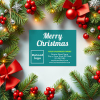 Teal Green | Christmas | Business | Small Flat