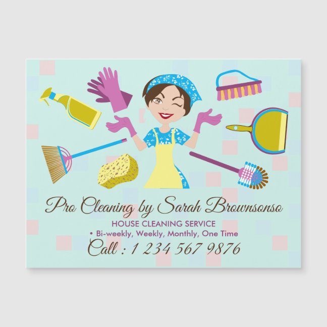 Teal Green Cleaning Service Pro Washing Tile Wall