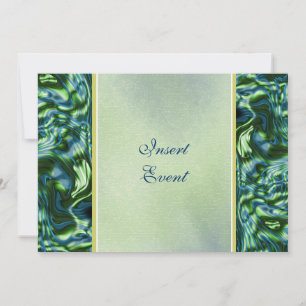 Teal green elegant formal party invitation