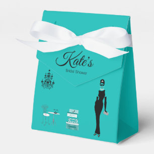 Teal Green Favor Bags Boxes