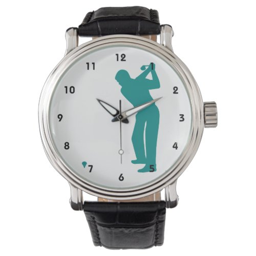 Teal Green Golf Watch