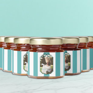 Teal Green Graduation Honey Jar Favors