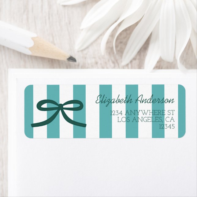 Teal Green Graduation Label (Insitu)