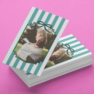 Teal Green Graduation Name Card