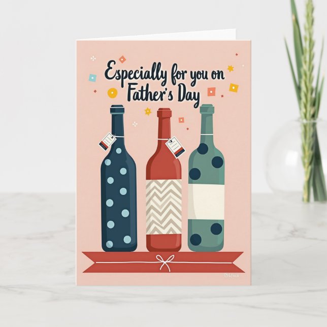 Teal Green Happy Fathers Day Card (Front)