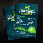 Teal & Green Lawn Care Landscaping Mowing Lawncare Flyer<br><div class="desc">This sleek and professional flyer design is perfect for any lawn care or landscaping business. The Teal background provides a striking contrast to the vibrant green grass and lawnmower icons, creating a memorable visual impact. Key features: Modern and clean design: The simple and straightforward layout ensures your contact information is...</div>