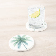 Teal Green Palm Tree