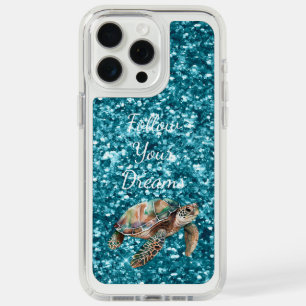 Teal Green Sea Turtle iPhone 15 Pro Max Case