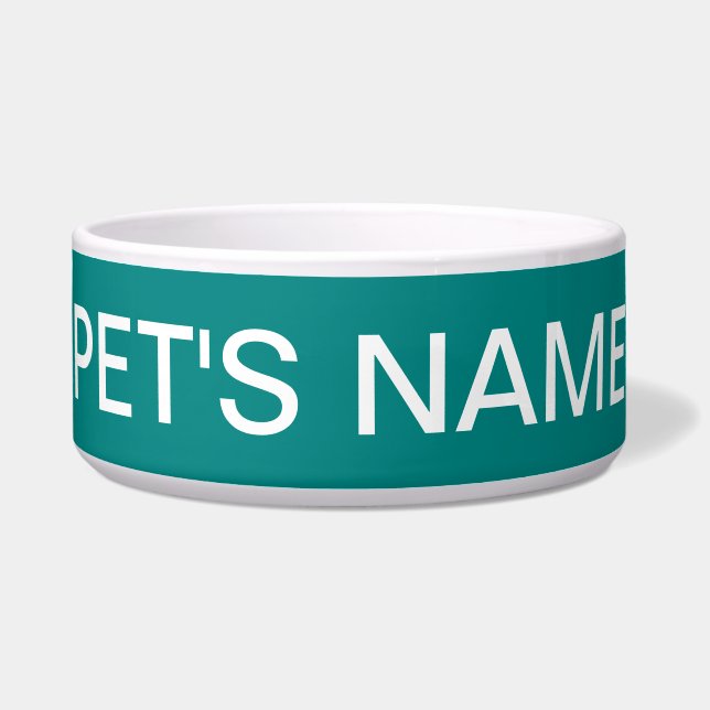 Teal Green Traditional Color Matched Bowl (Front)